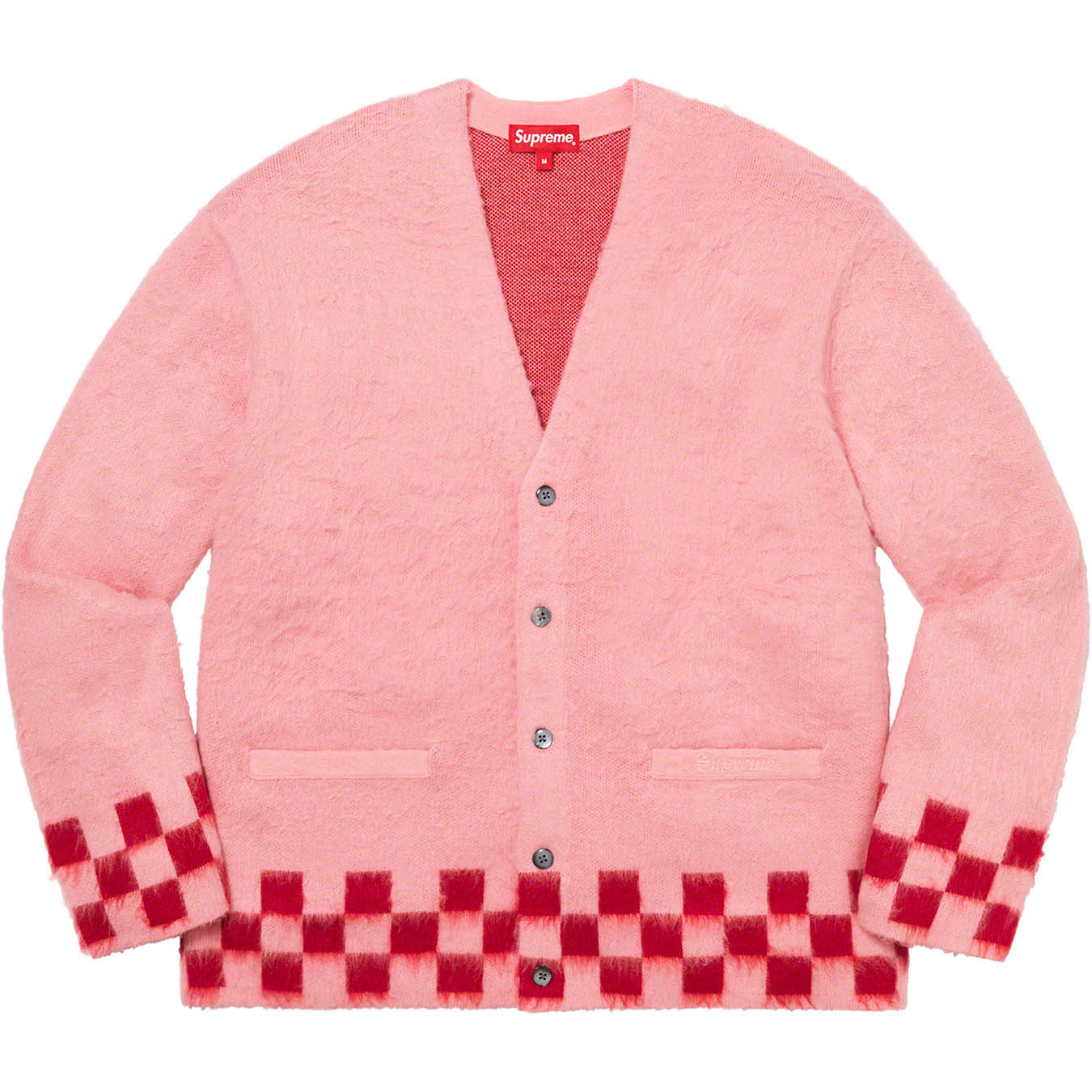 Brushed Checkerboard Cardigan | Supreme 21ss