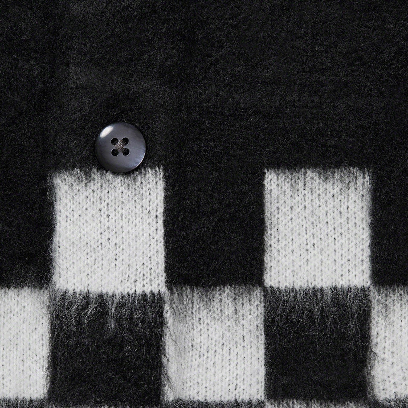 Brushed Checkerboard Cardigan