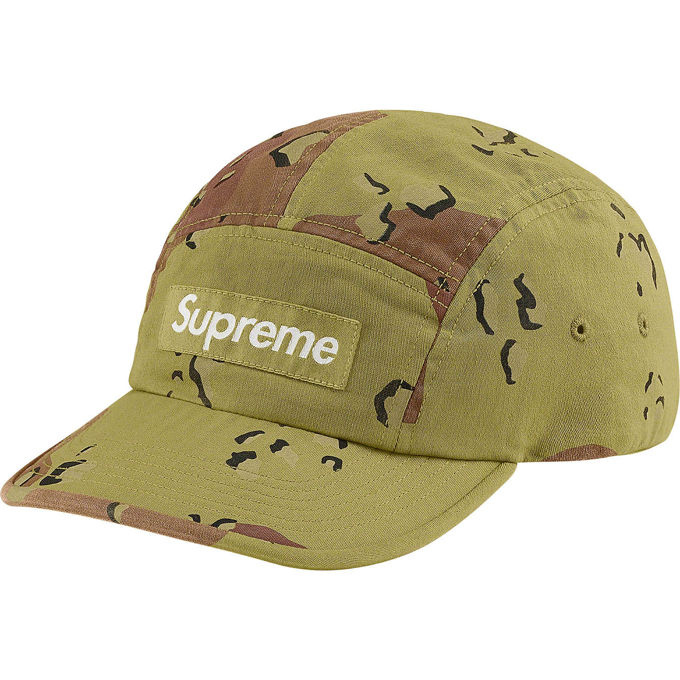 Supreme Overdyed Camo Camp Cap