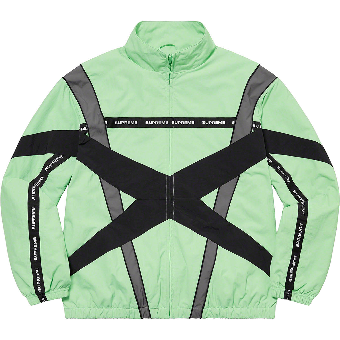 シュプリームsupreme Cross Paneled Track Jacket-