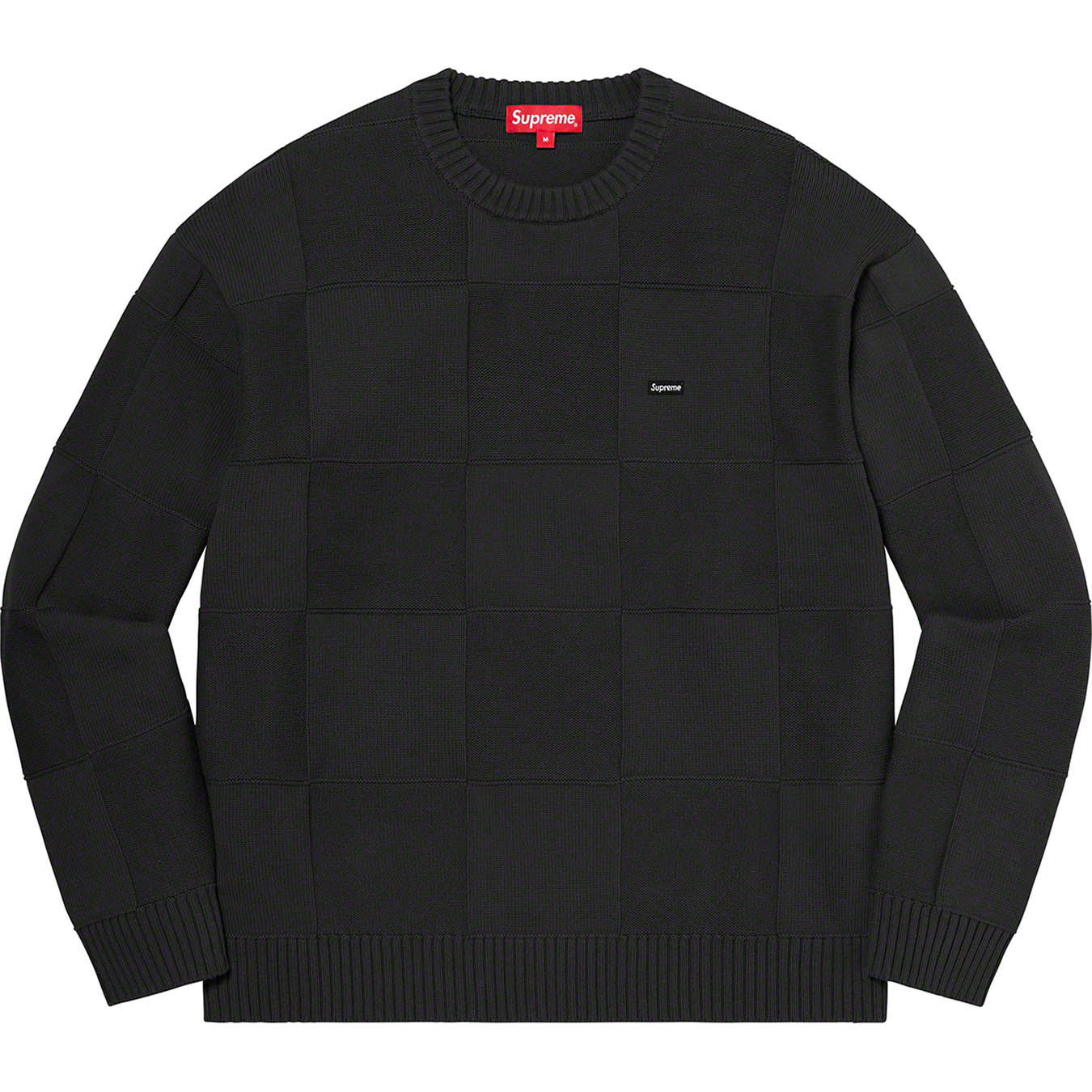Tonal Checkerboard Small Box Sweater | Supreme 21ss