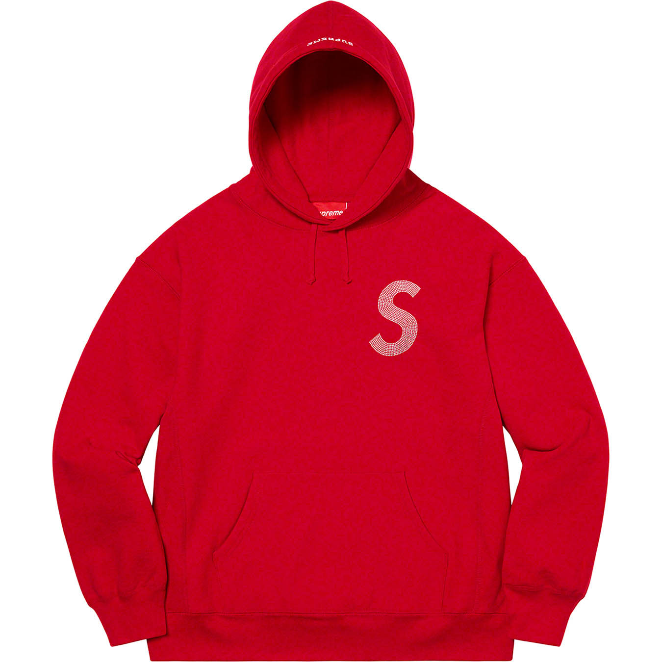 supreme × swarovski S logo hoodie