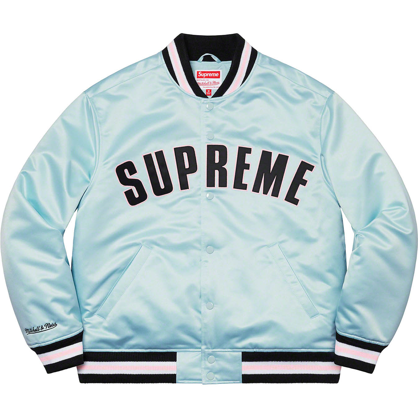 Supreme Supreme®/Mitchell & Ness® Satin Varsity Jacket