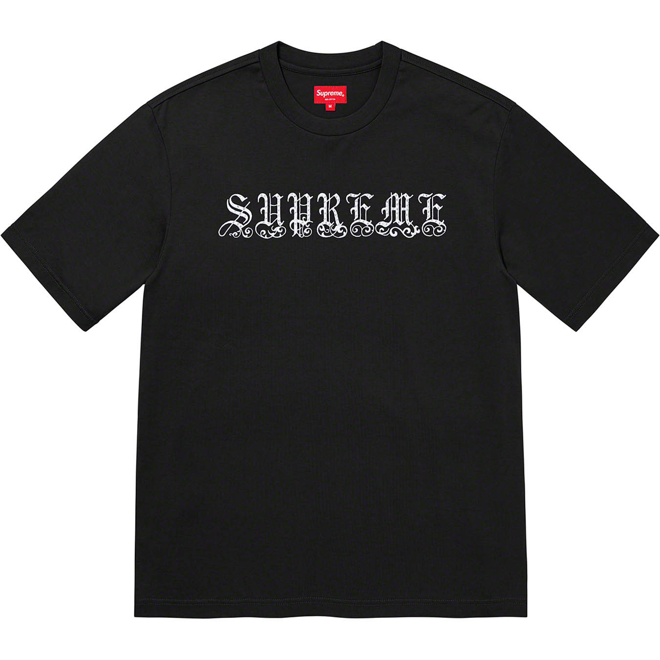 Supreme 21SS Old English Rhinestone S/S-eastgate.mk