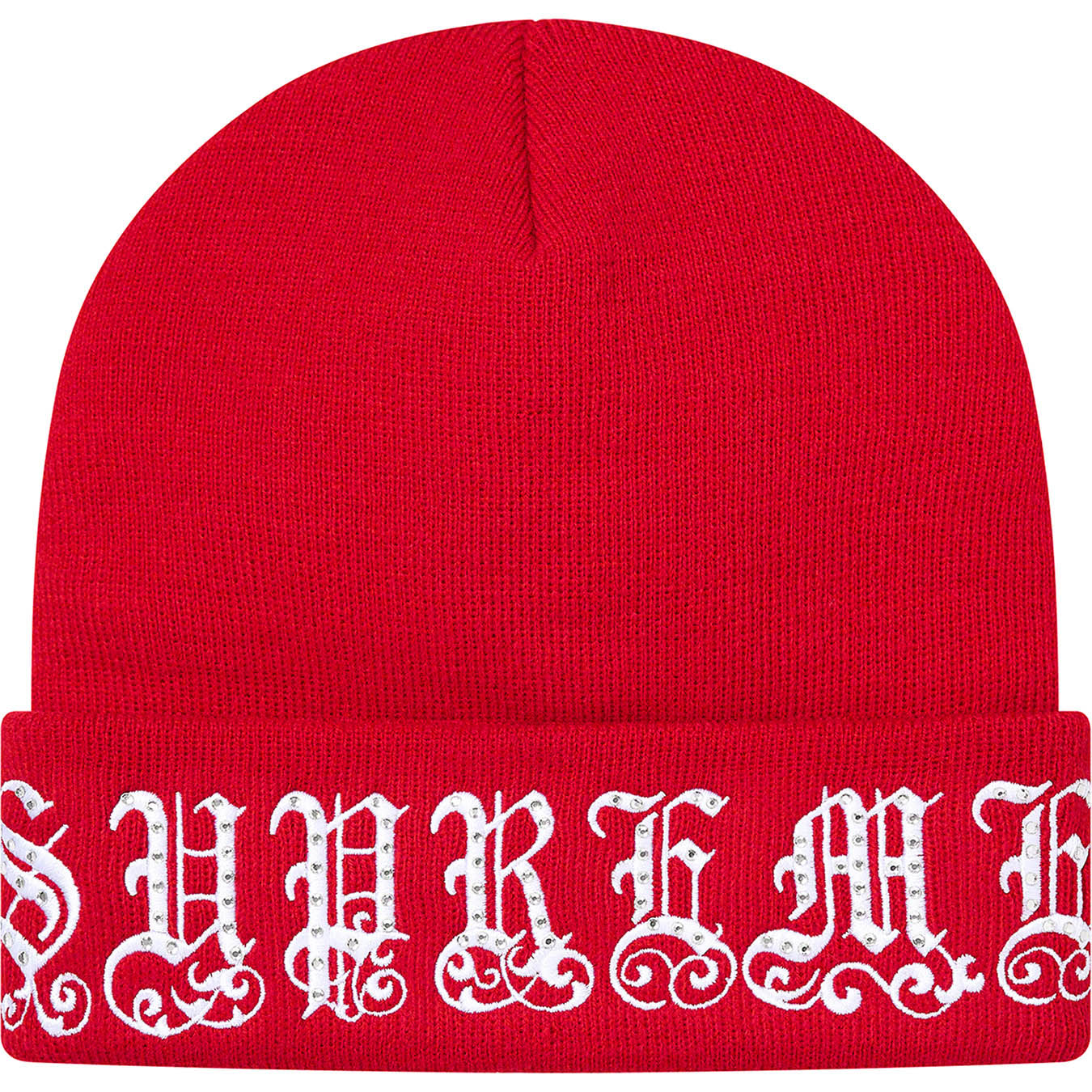 Old English Rhinestone Beanie | Supreme 21ss