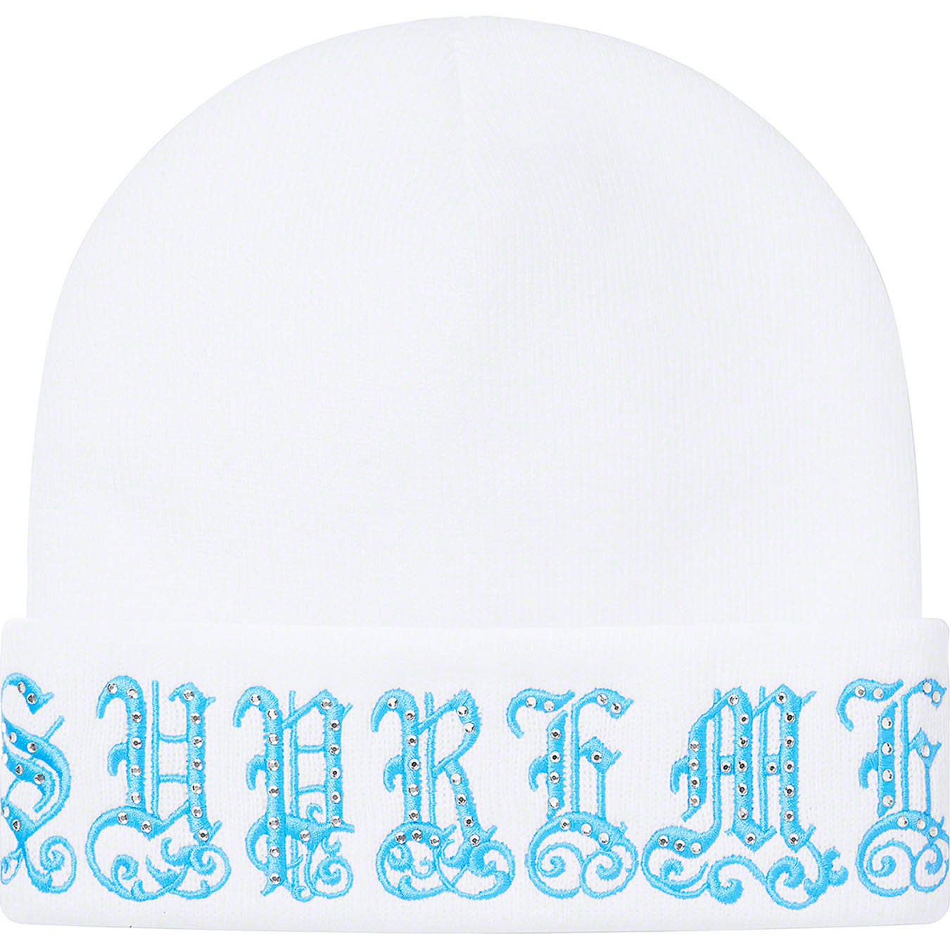 Supreme Old English Rhinestone Beanie