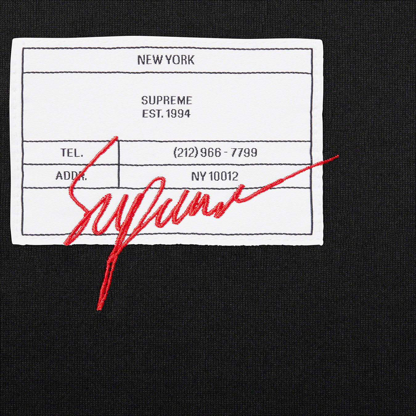 Supreme Signature Label S/S Top