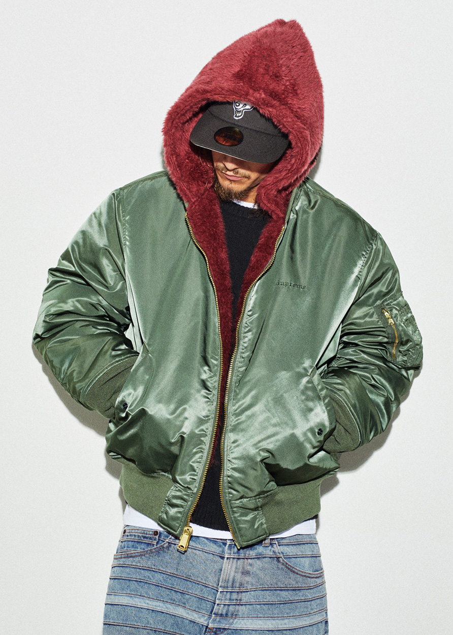 Faux Fur Reversible MA-1 | Supreme 22fw