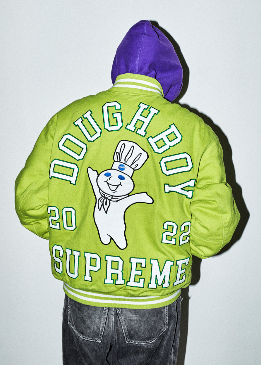 Supreme®/Mitchell & Ness® Doughboy Twill Varsity Jacket | Supreme 22fw