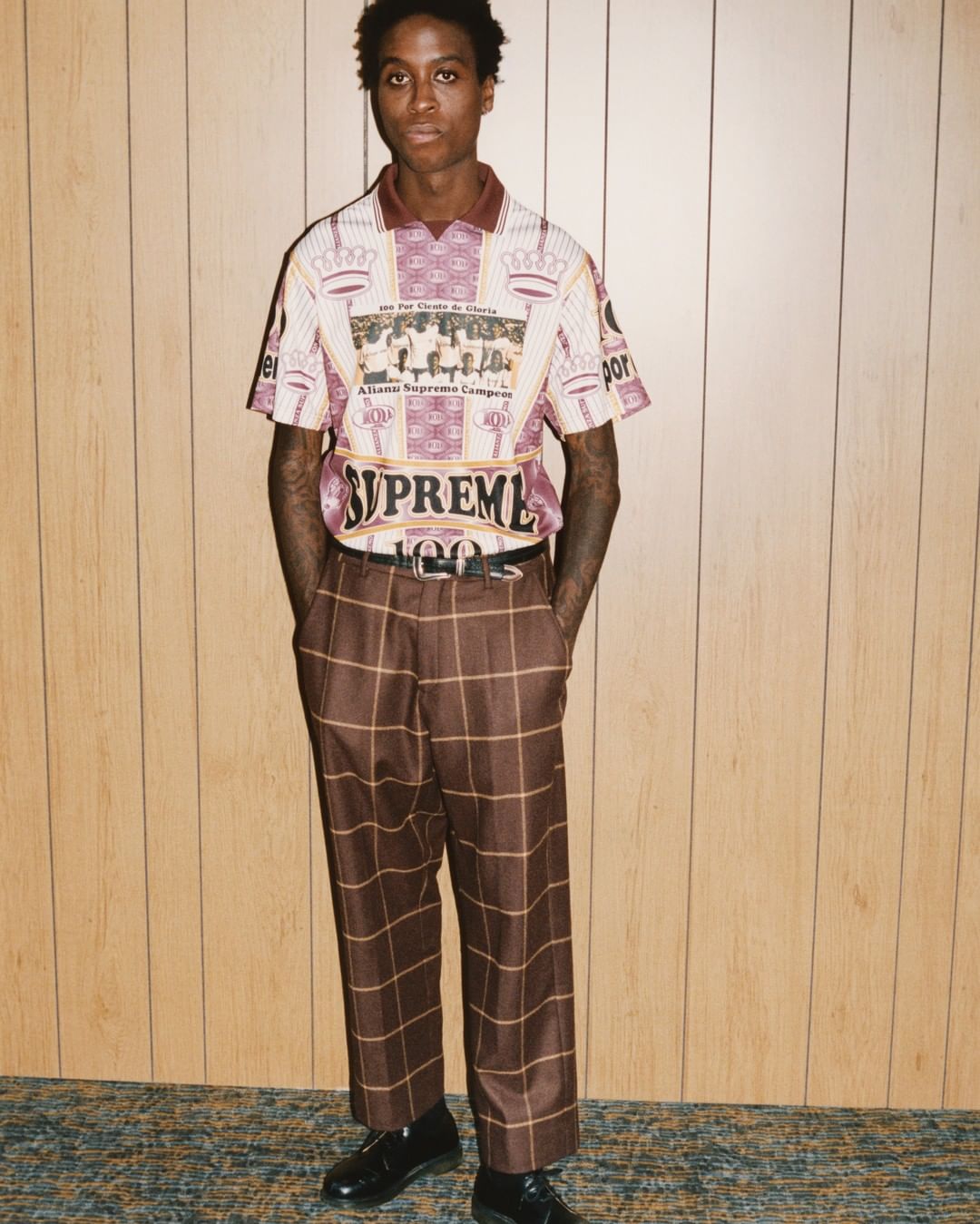 Supreme Windowpane Wool Trouser