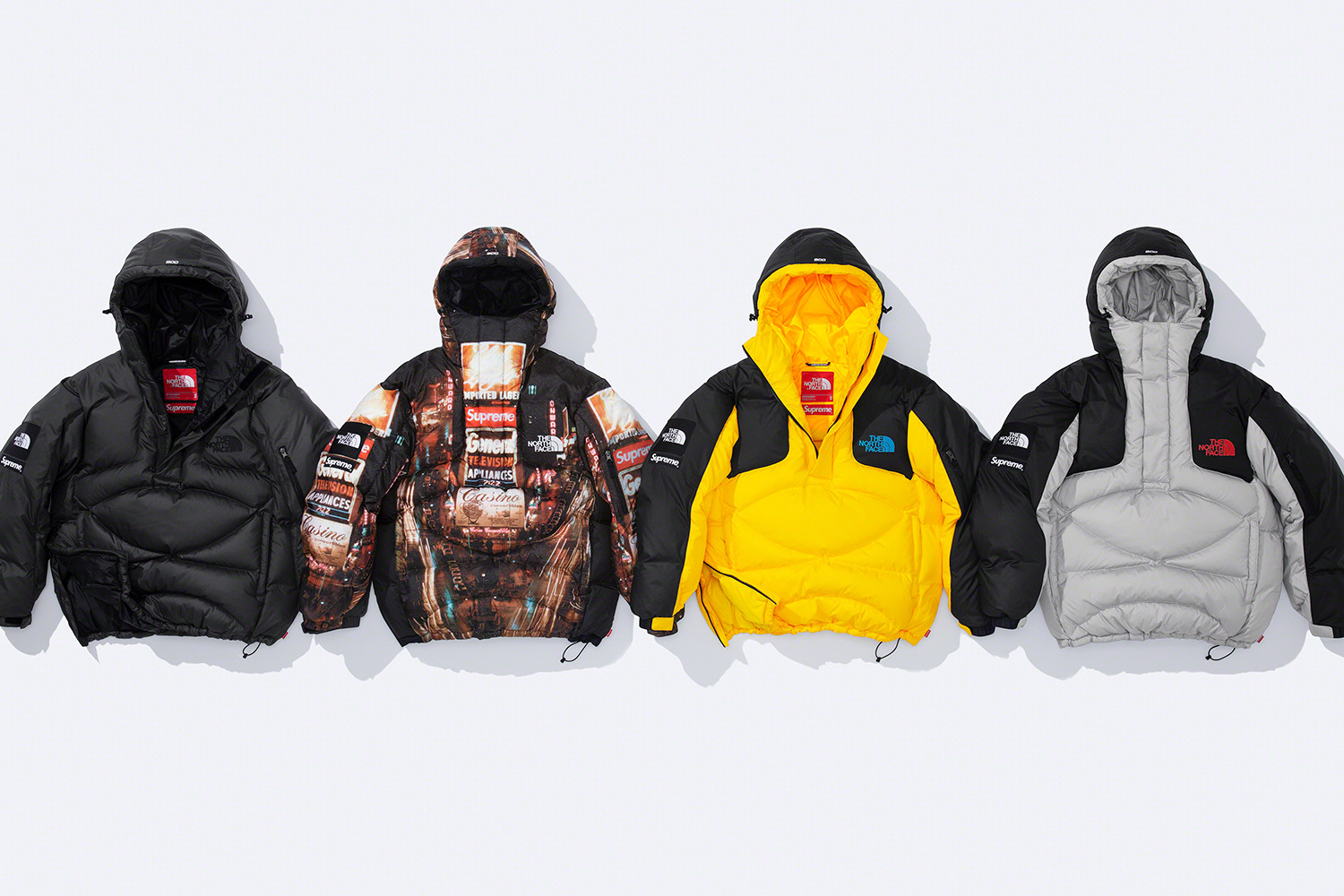 Supreme×THE NORTH FACE 22aw 800-Fill Down Half Zip Hooded Pullover Jacket  XLサイズ シュプリーム×ザノースフェイス ハーフジップ-