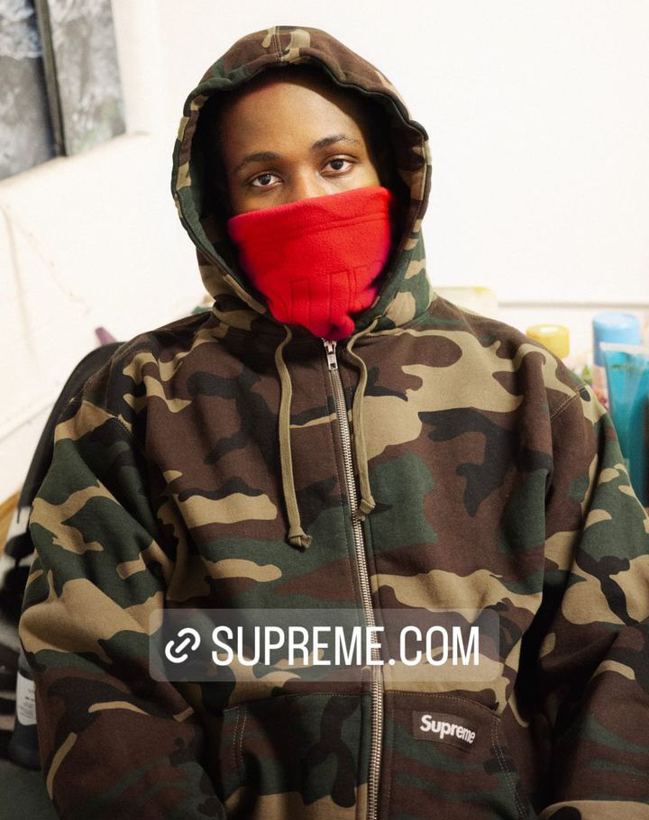 Supreme Double Hood Facemask Zip UpブランドSup