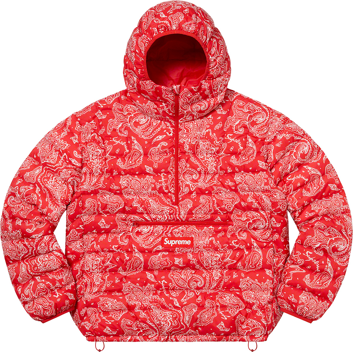 Supreme Supreme Micro Down Half Zip Hooded Pullover