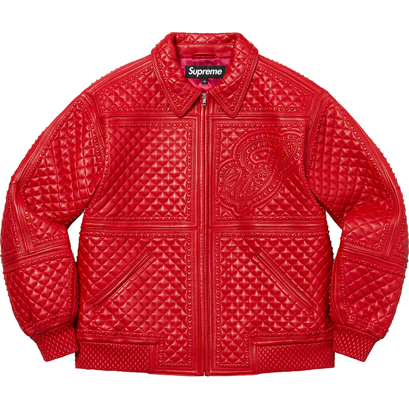 Supreme Studded Quilted Leather Jacket