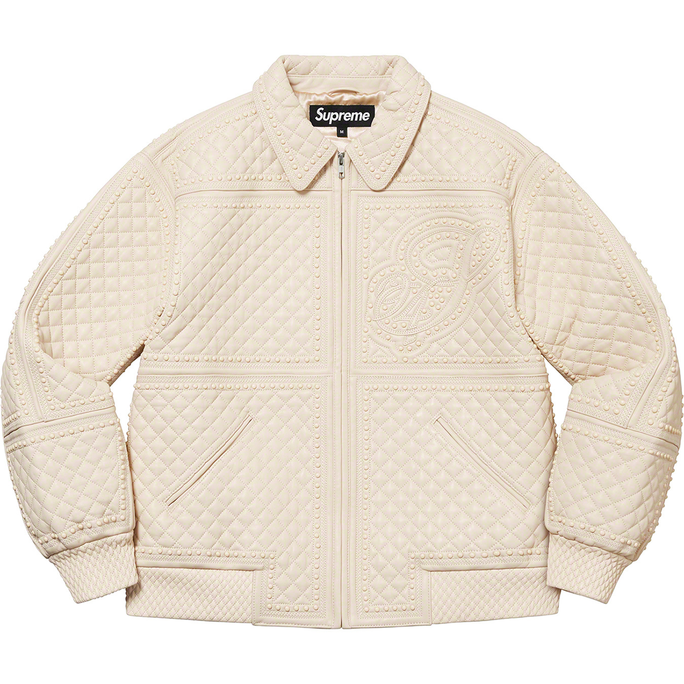 Supreme Studded Quilted Leather Jacket