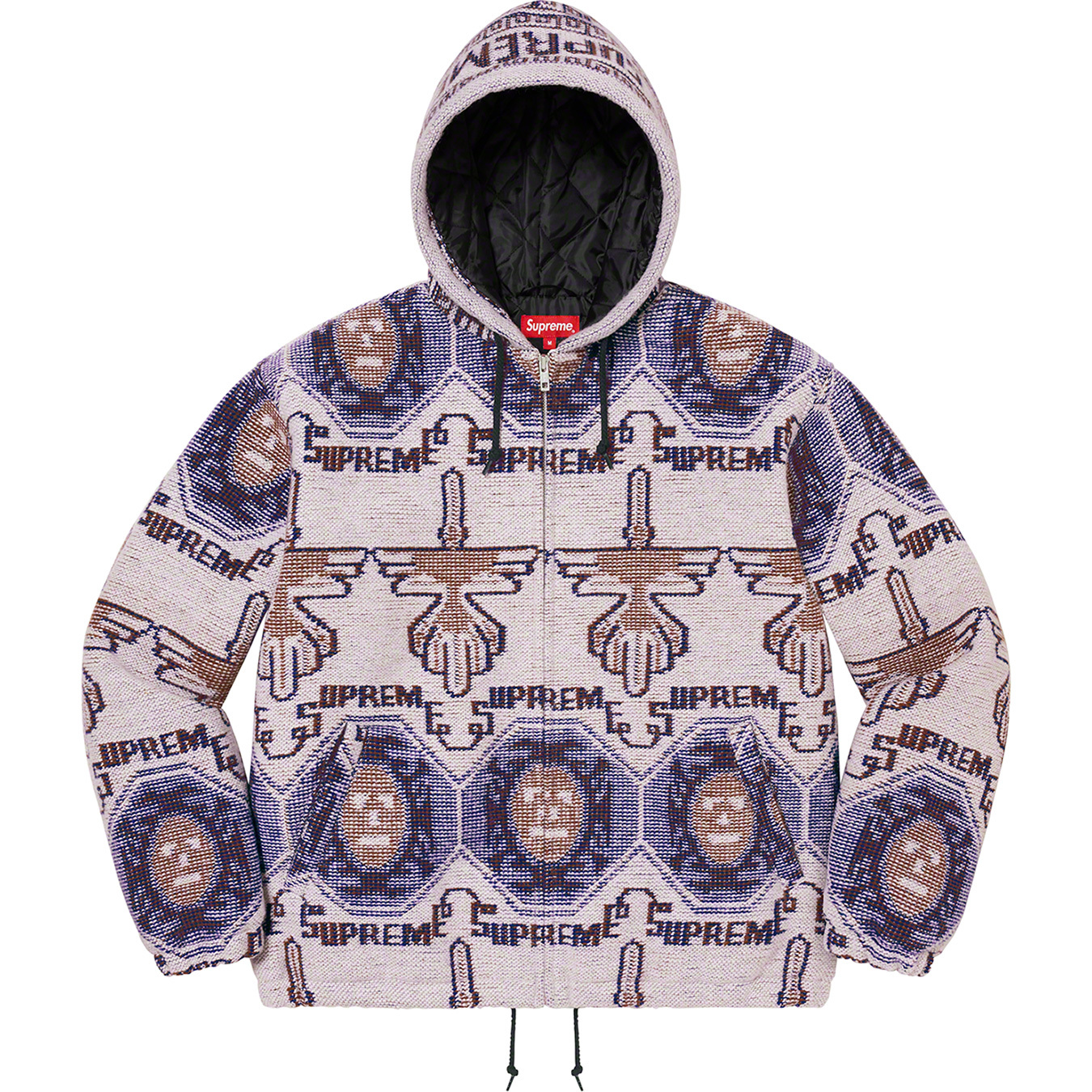 Supreme 22fw wooven hooded jacket-