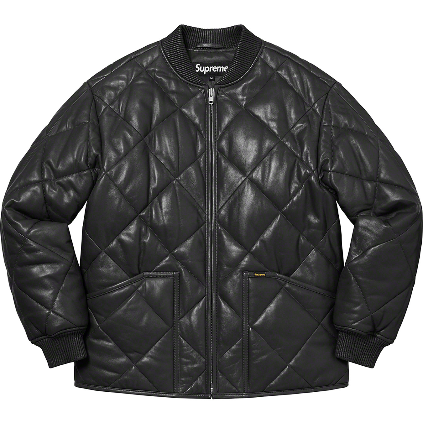 supreme Quilted Leather Work Jacket S素材本革 - レザージャケット