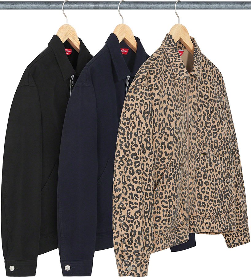 Supreme Moleskin Work Jacket Leopard - ブルゾン