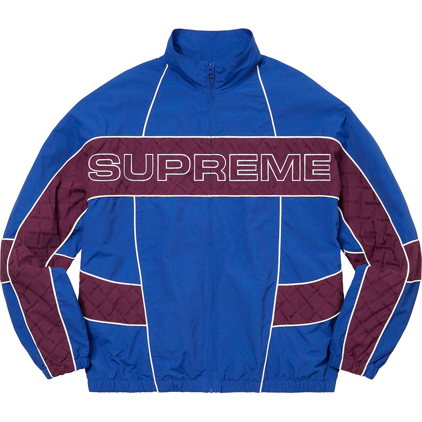 即出荷supreme ジャガードパネルトラックジャケット　22fw ナイロンジャケット ジャケット・アウター