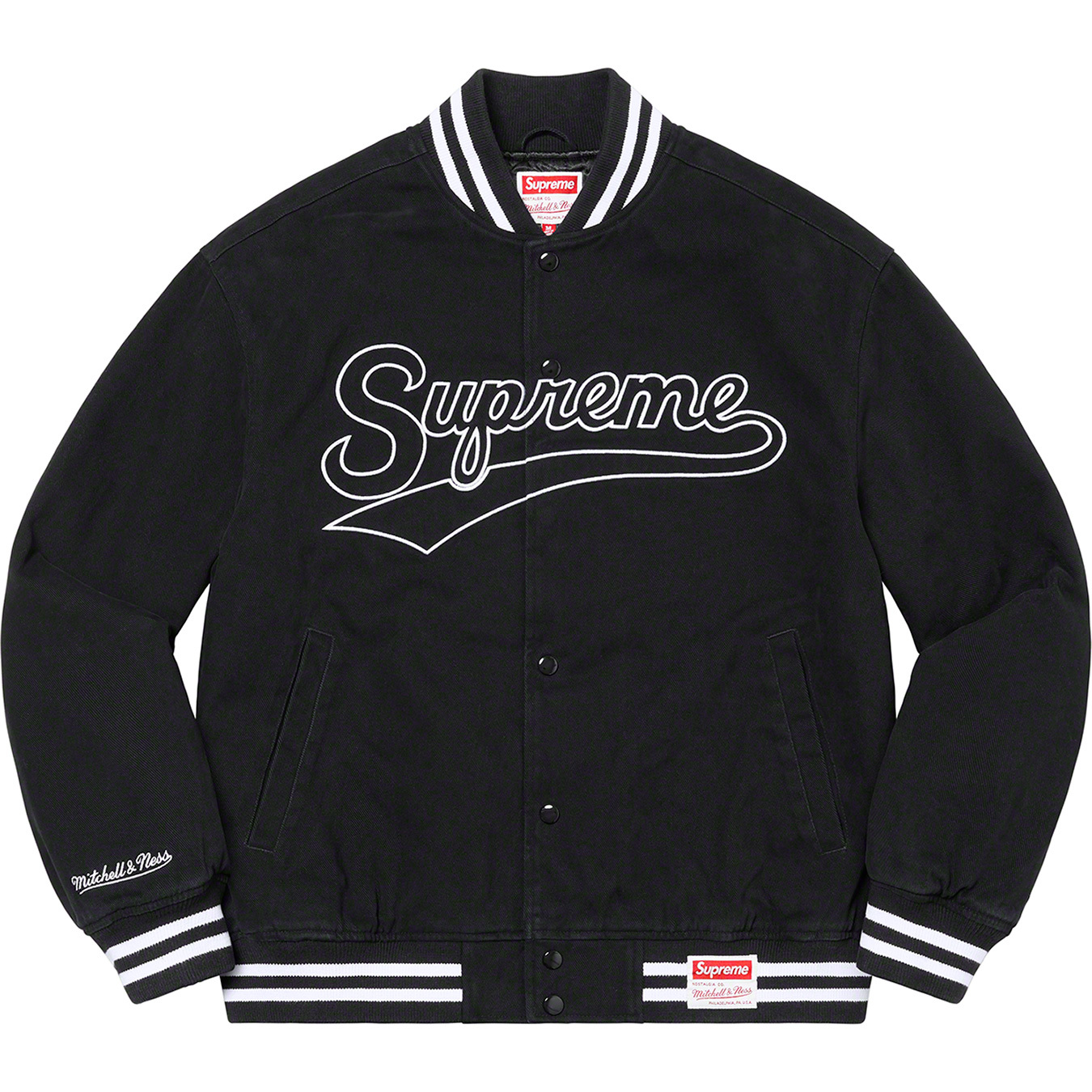 Supreme®/Mitchell & Ness® Doughboy Twill Varsity Jacket | Supreme 22fw