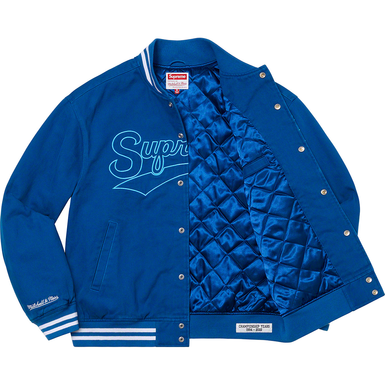 Supreme®/Mitchell & Ness® Doughboy Twill Varsity Jacket | Supreme 22fw