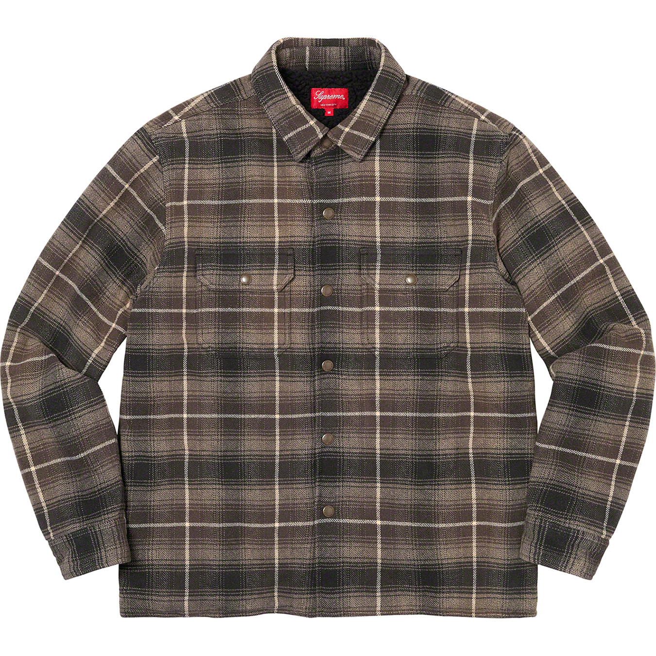 59%OFF!】【59%OFF!】Supreme Shearling Lined Flannel Shirt シャツ 