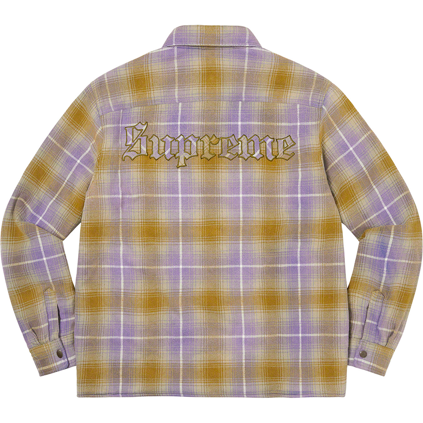 Faux Shearling Lined Flannel Shirt | Supreme 22fw