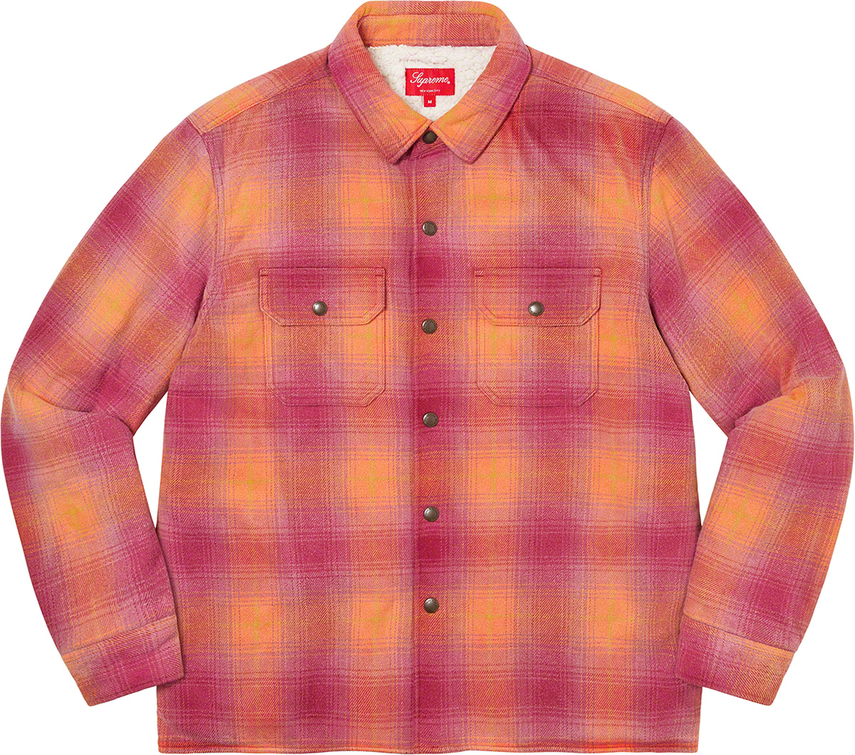 Supreme Supreme Shearling Lined Flannel Shirt