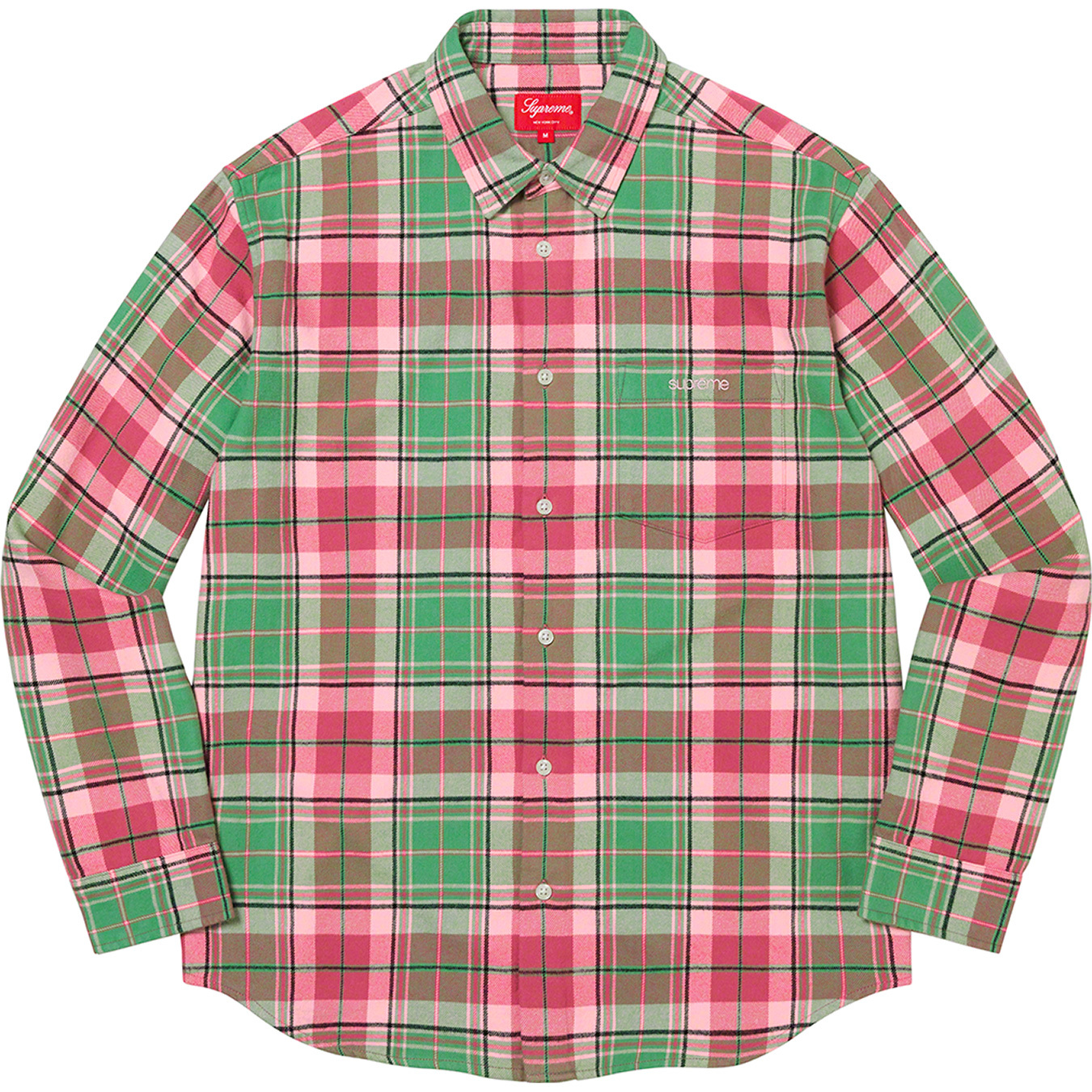 Supreme Plaid Flannel shirt rust Mサイズ