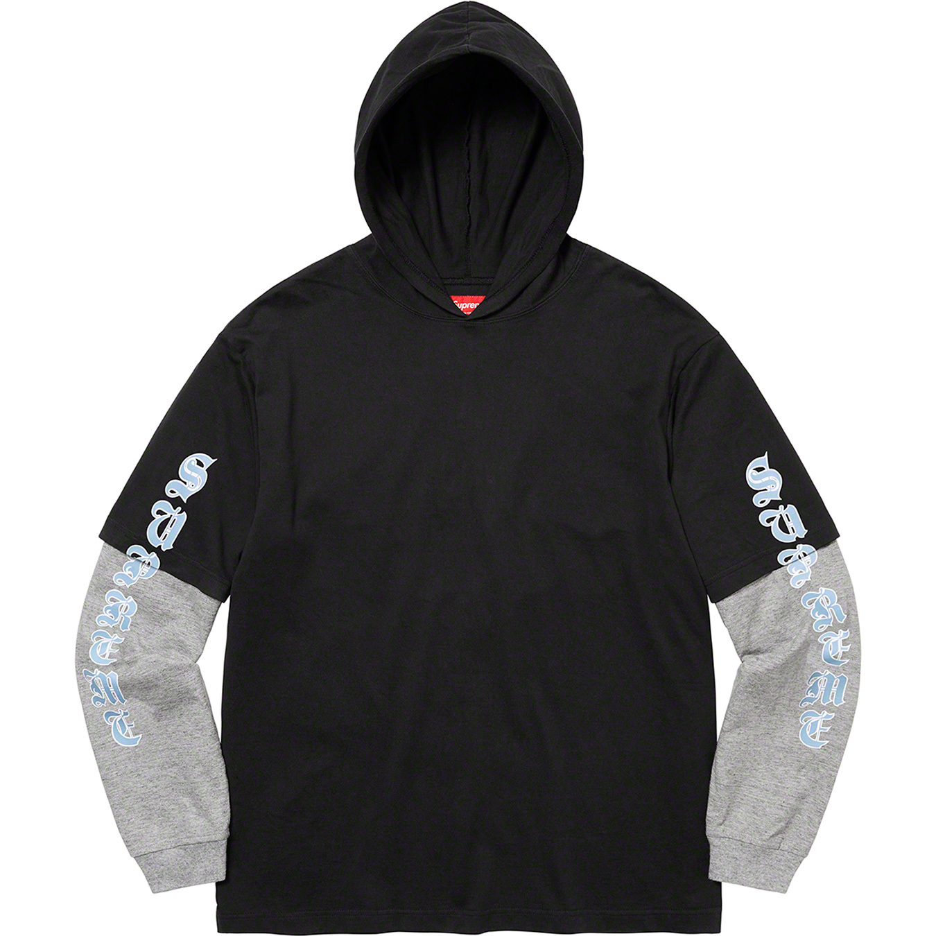 Layered Hooded L/S Top Supreme 22fw