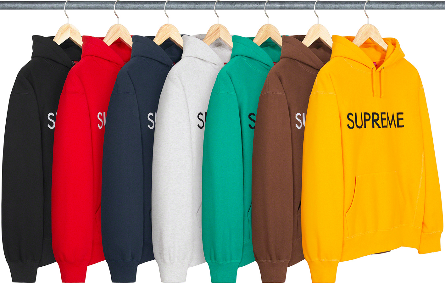 Supreme Capital Hooded Sweatshirt LLサイズのグレーになります