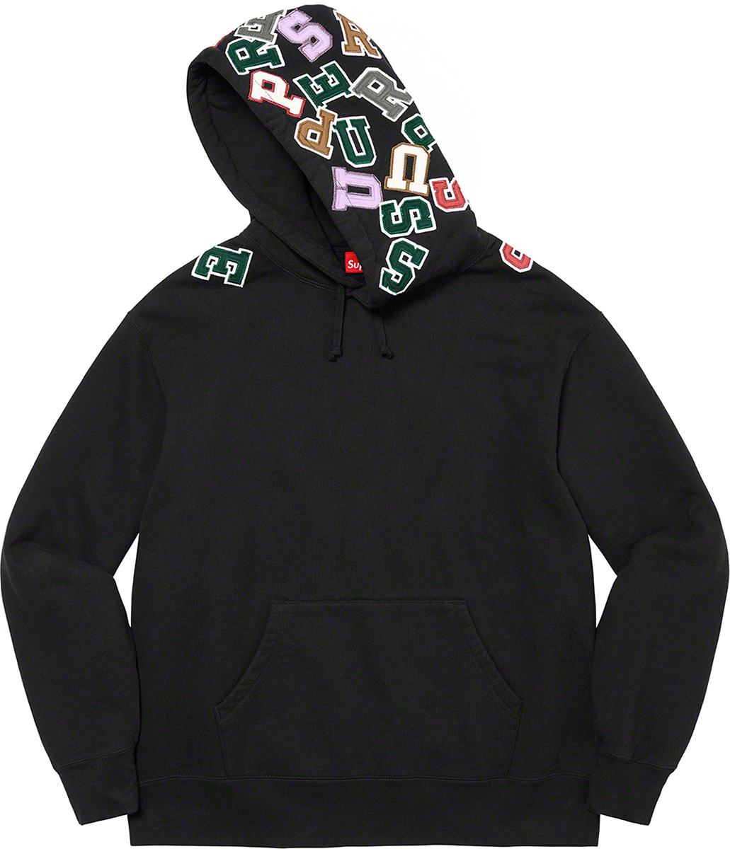 Supreme Supreme Scattered Appliqué Hooded Sweatshirt