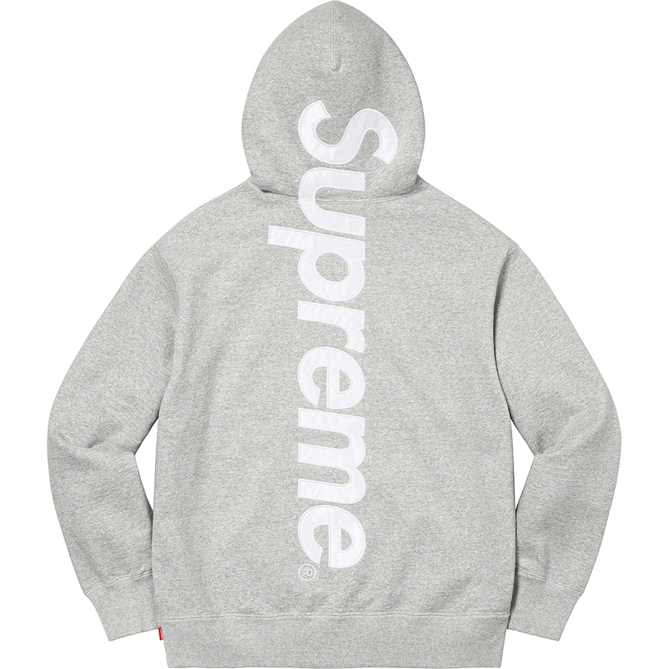 supreme Satin Appliqué Hooded Sweatshirt