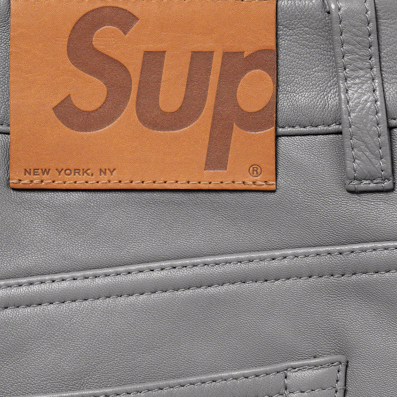 Supreme Leather 5-Pocket Jean