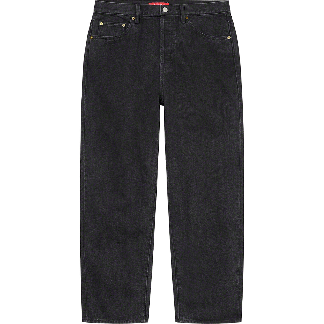 supreme baggy jean washed black w32購入先はsup