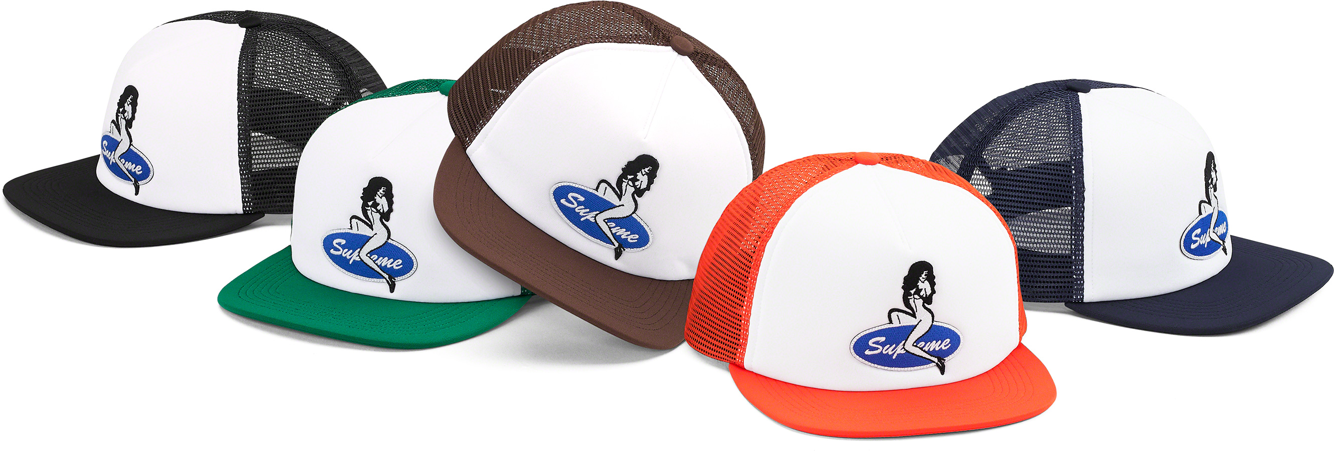 Supreme Pin Up Mesh Back 5-Panel "brown"