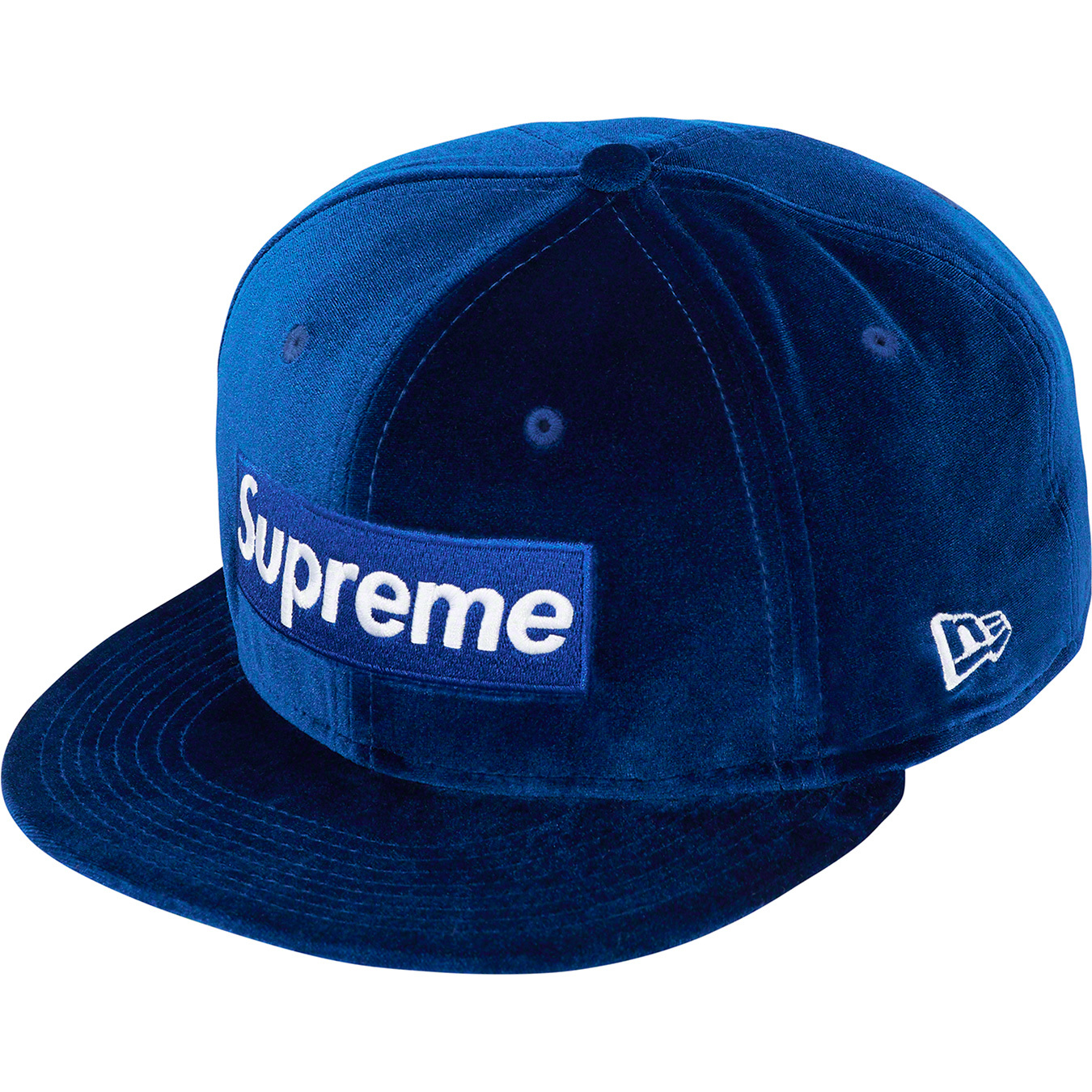 supreme 22fw  velour boxlogo new era