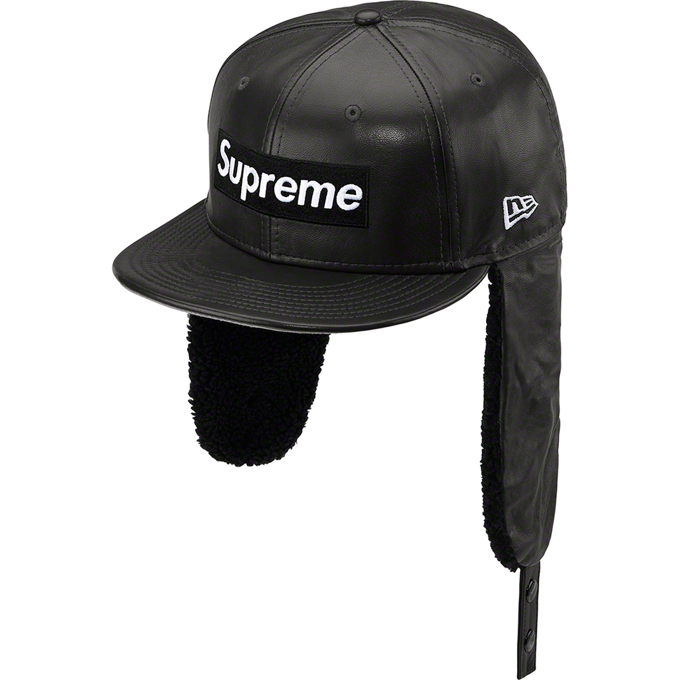 Supreme Leather Earflap Box Logo New Era®