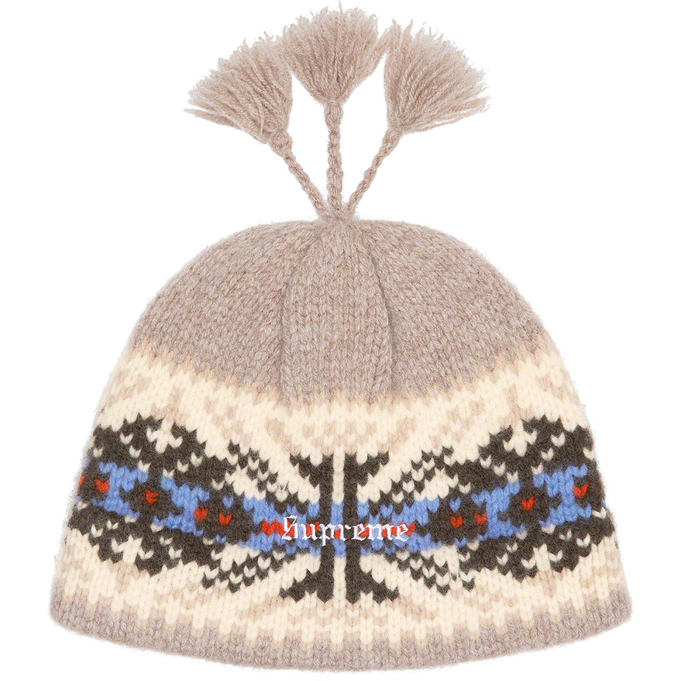 supreme tassel beanie ニット帽登坂広臣 - ニットキャップ/ビーニー