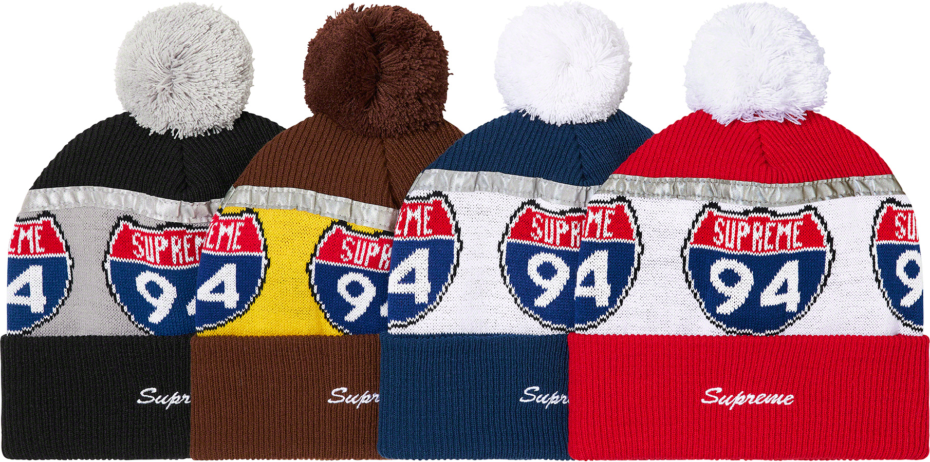 Interstate Reflective Beanie | Supreme 22fw