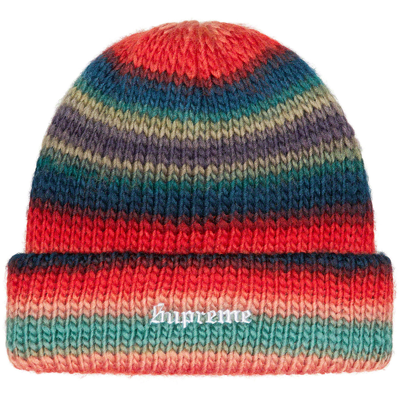 Supreme : Ombre Stripe Beanie☆マルチカラー おトク - 帽子