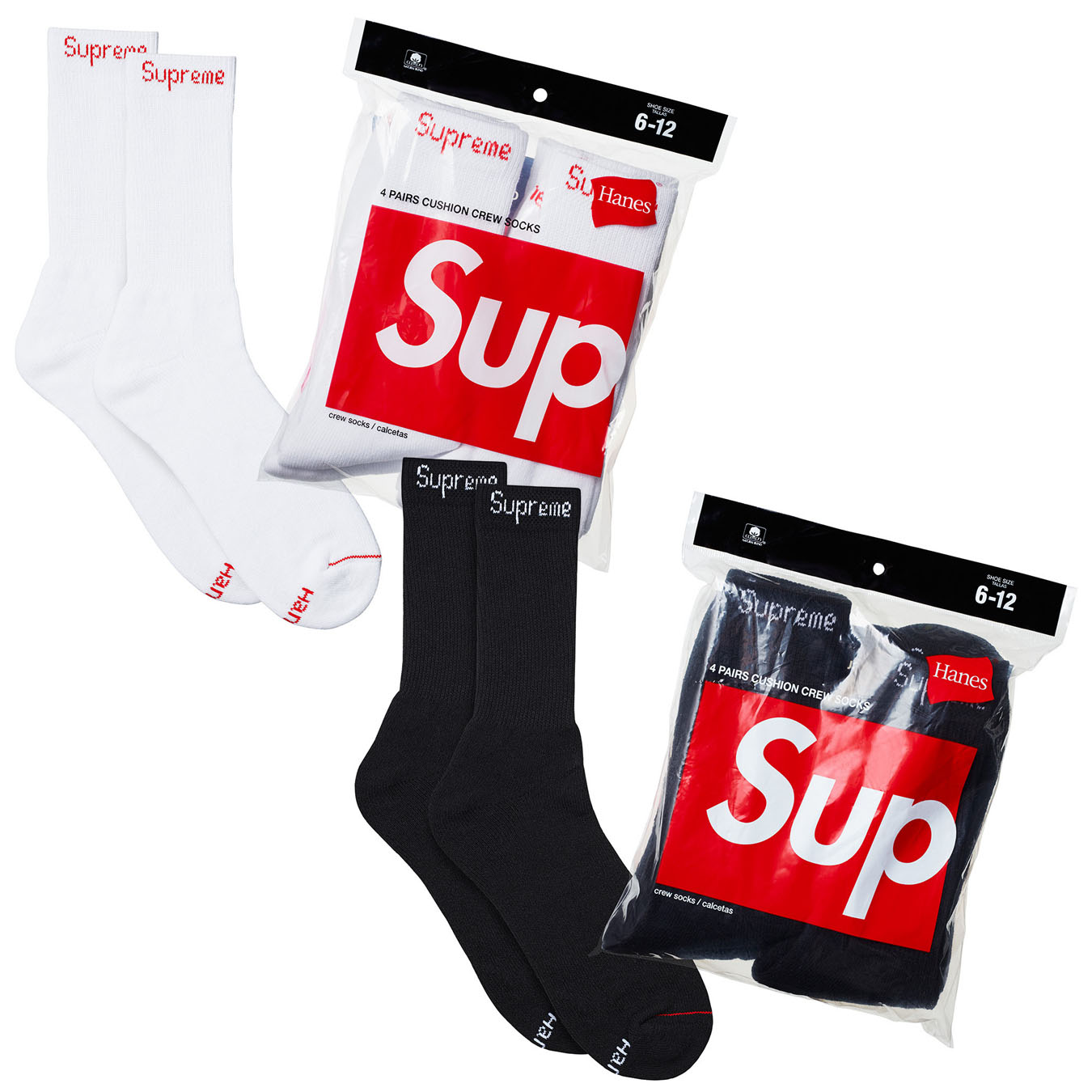 シュプリーム SUPREME ソックス 靴下 2足セット 新品未使用 - ソックス