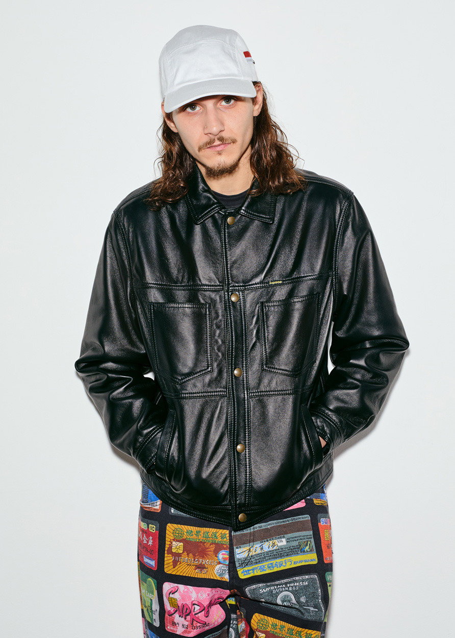 22SS Supreme Schott Leather Work Jacket - www.sorbillomenu.com