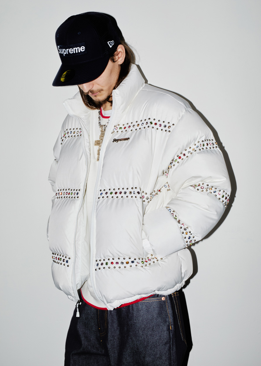 Supreme®/B.B. Simon® Studded Puffer Jacket | Supreme 22ss