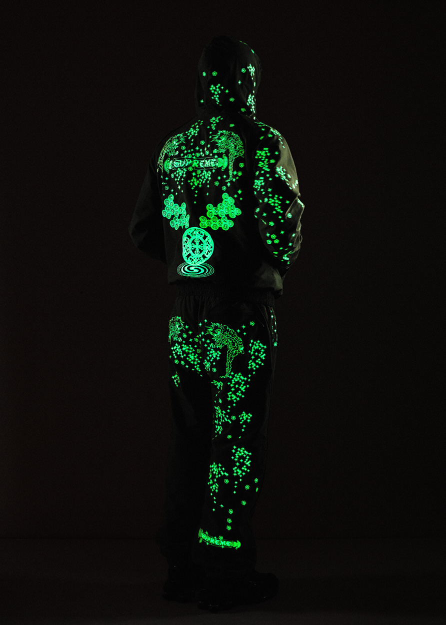 カーキ×インディゴ supreme aoi glow-in-the-dark trackjacket - 通販