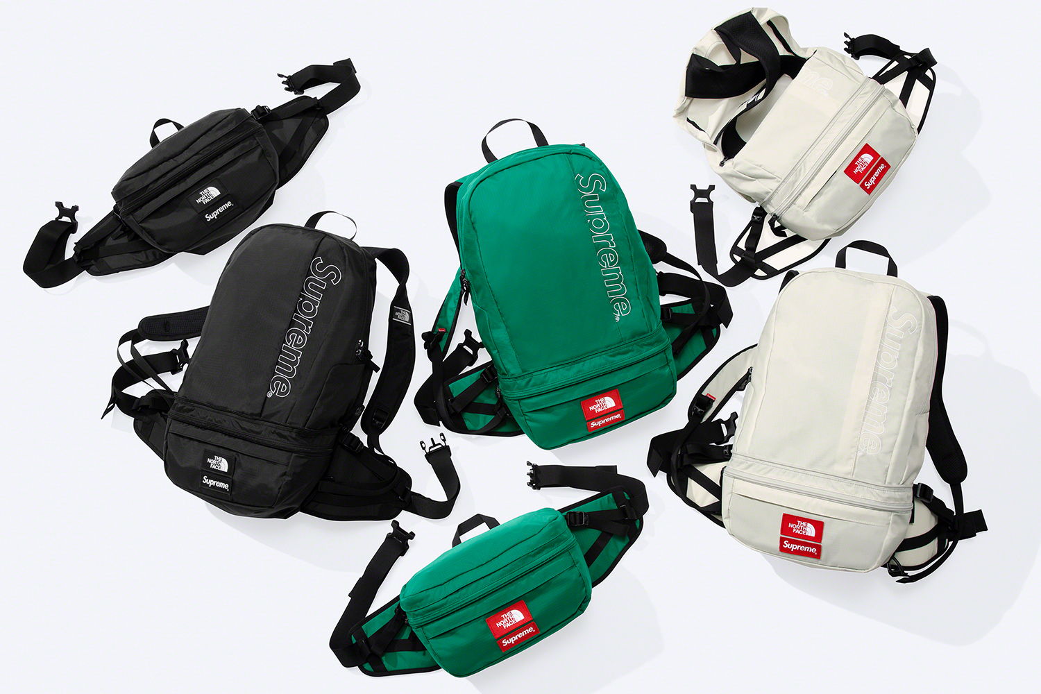 Supreme x The North Face Trekking Convertible Backpack/Waist Bag Black  Brand Ne