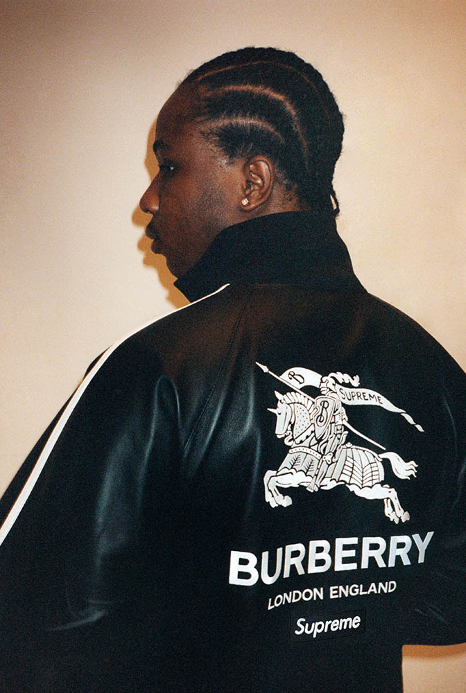 Supreme®/Burberry® Leather Track Jacket