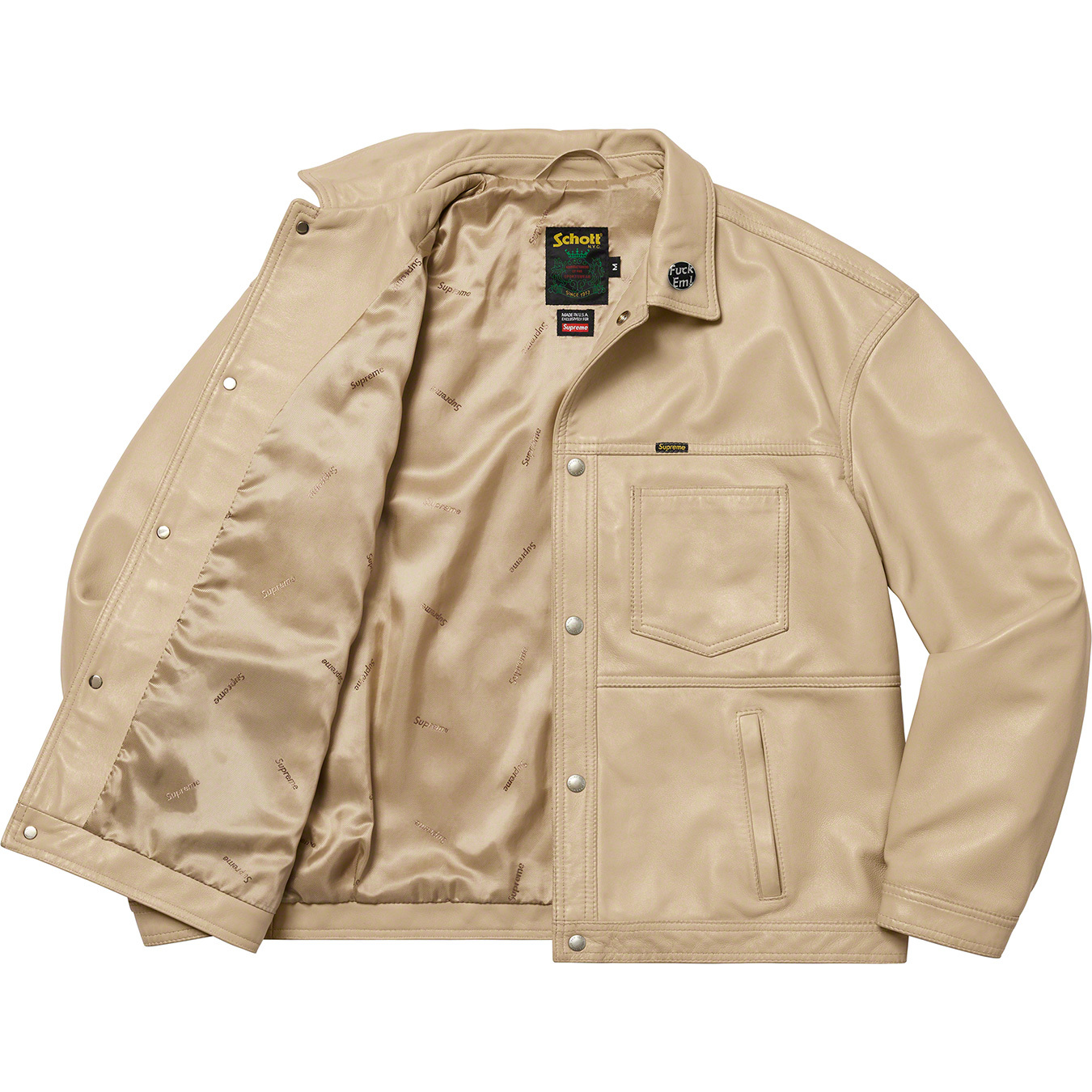 Supreme®/Schott® Leather Work Jacket | Supreme 22ss
