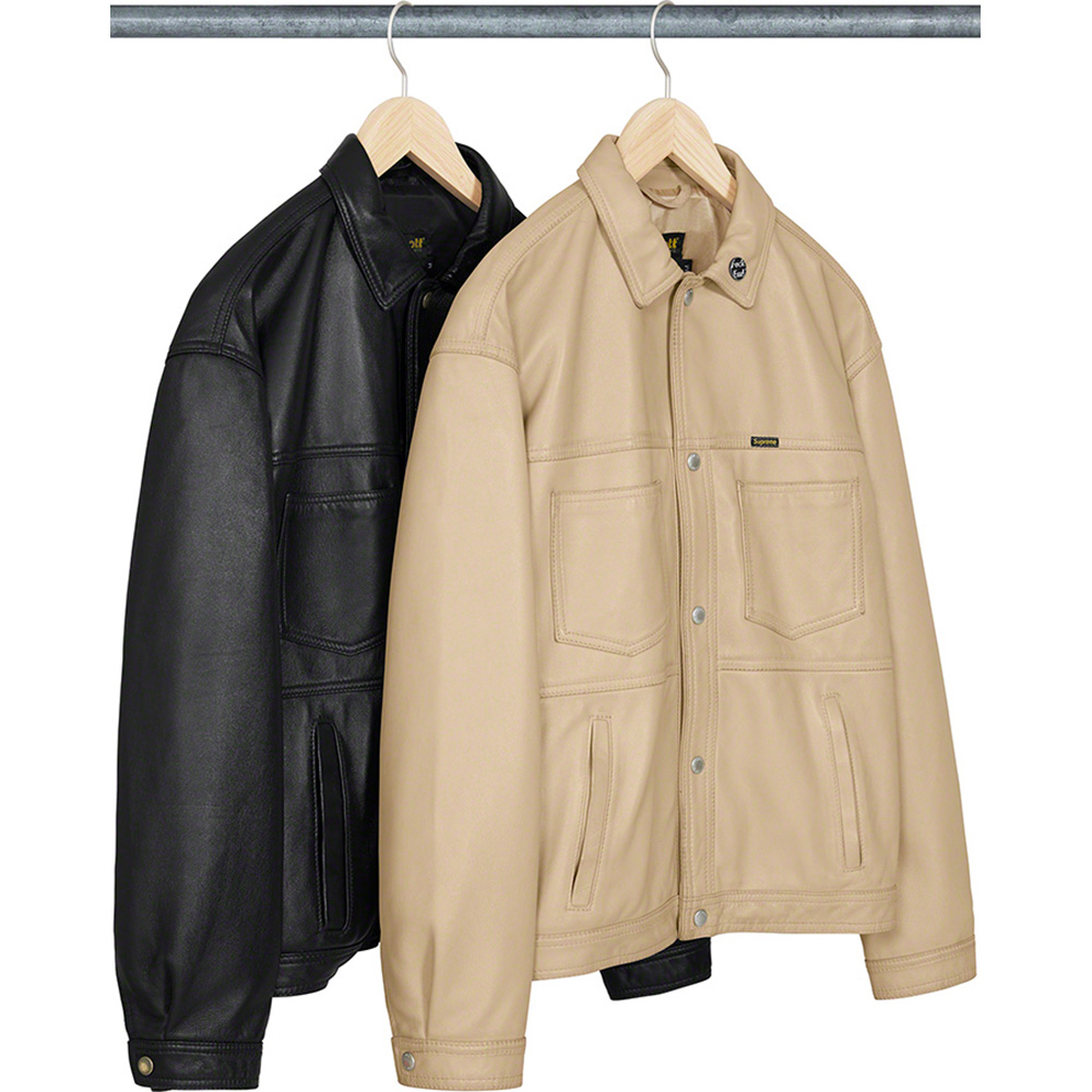 Supreme®/Schott® Leather Work Jacket | Supreme 22ss