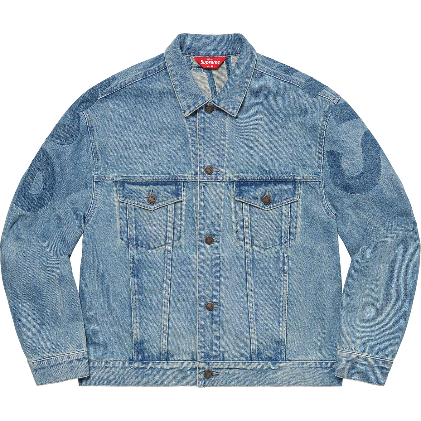 Inset Logo Denim Trucker Jacket | Supreme 22ss